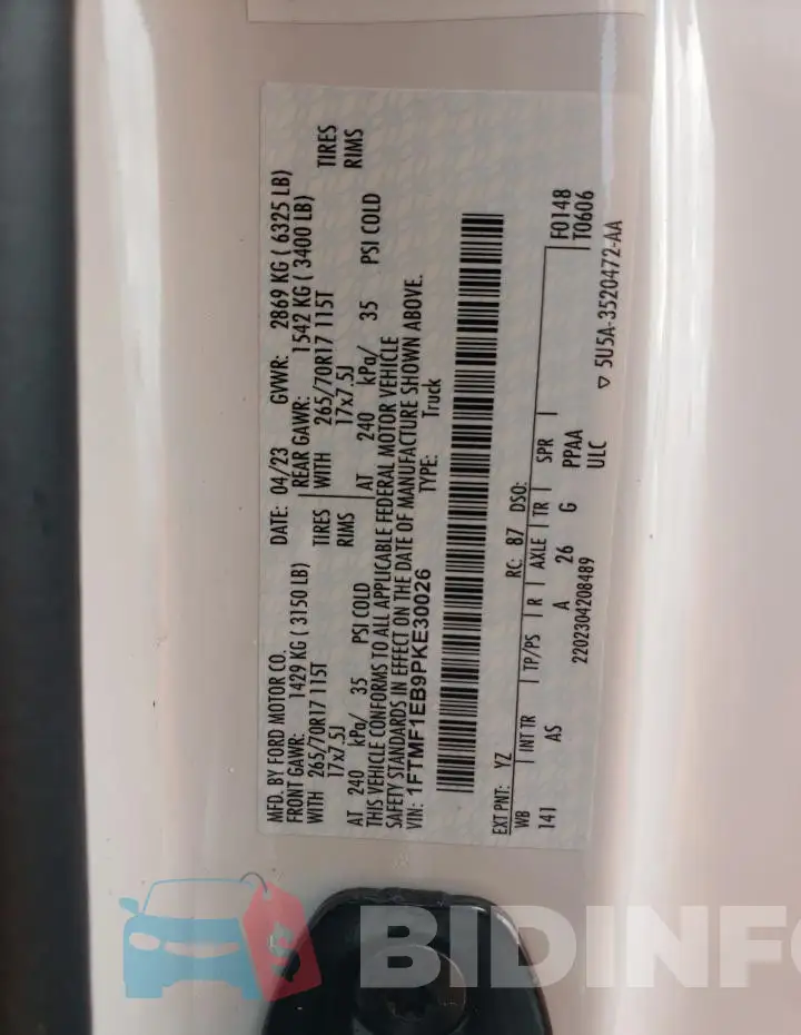 1FTMF1EB9PKE30026 Photo# 12