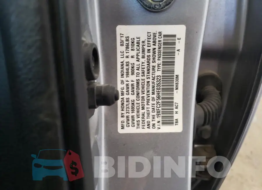 19XFC2F56HE035323 Photo# 13