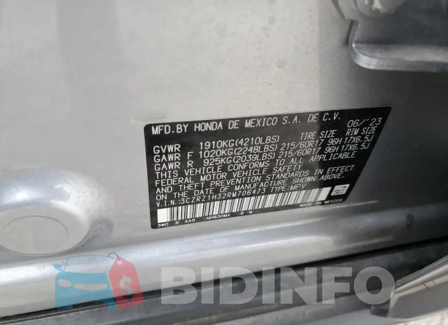 3CZRZ1H32RM706473 Photo# 13