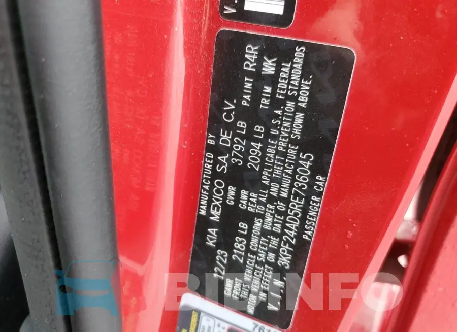 3KPF24AD5RE736045 Photo# 13