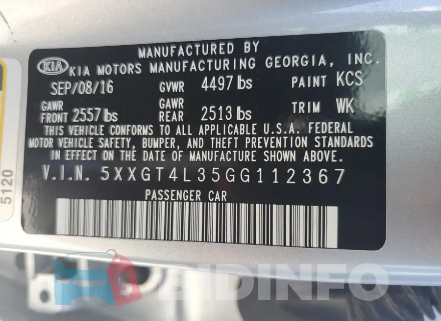 5XXGT4L35GG112367 Photo# 12