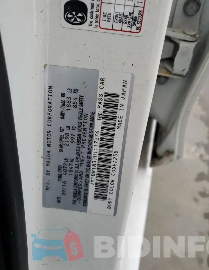 JM1BN1M37H1117276 Photo# 13