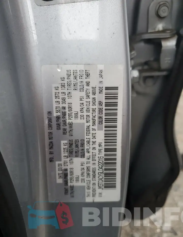 JM3TCACY9L0422016 Photo# 14