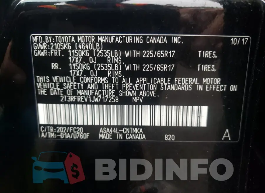 2T3RFREV1JW717258 Photo# 13