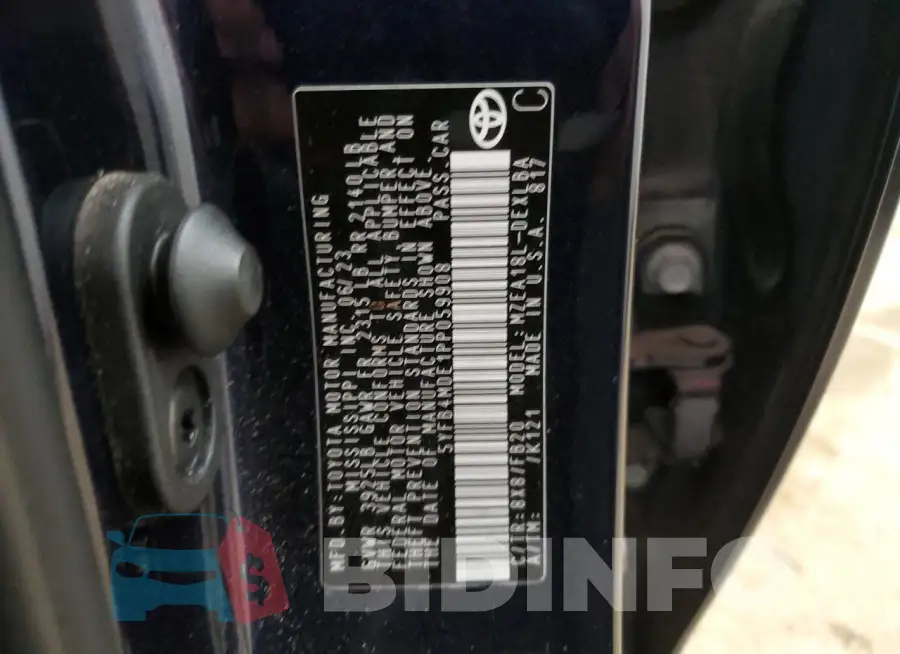 5YFB4MDE1PP059908 Photo# 13