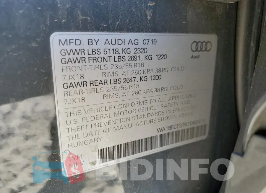 WA1BECF37K1082412 Photo# 12