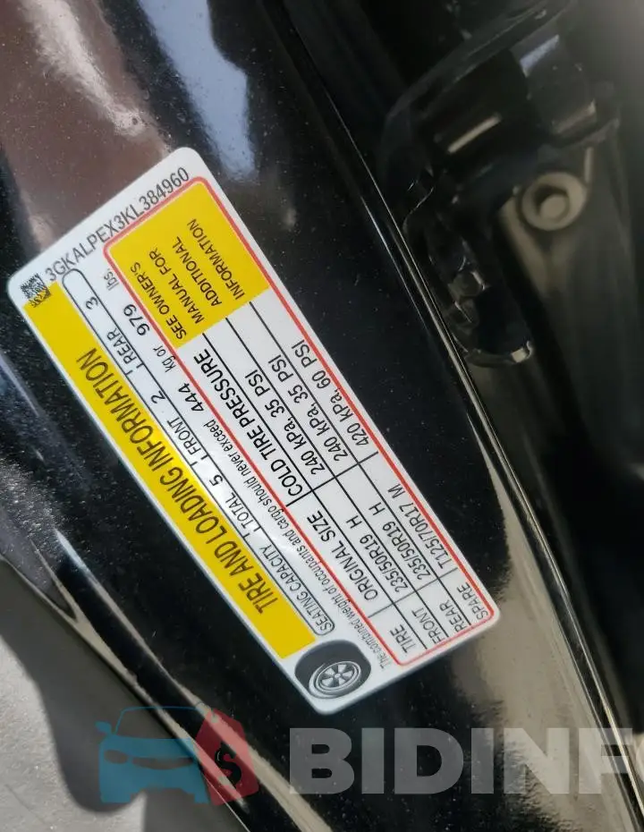 3GKALPEX3KL384960 Photo# 12
