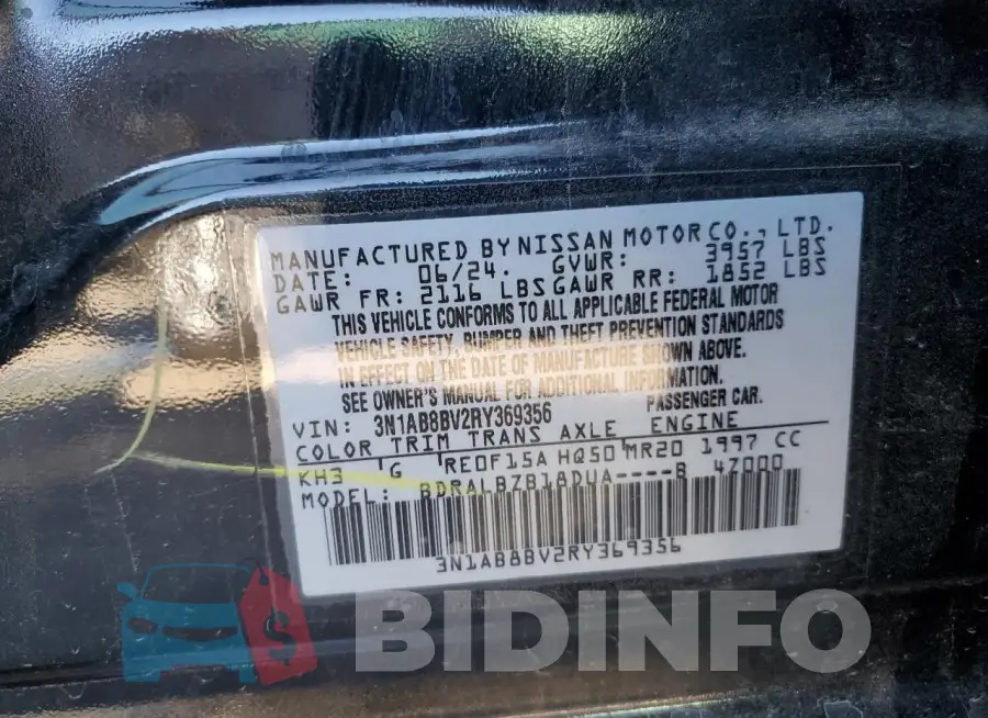 3N1AB8BV2RY369356 Photo# 12