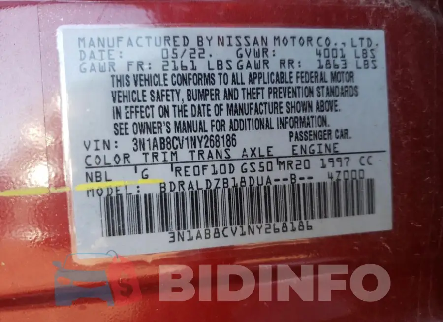 3N1AB8CV1NY268186 Photo# 12