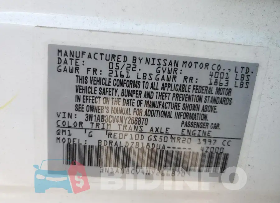 3N1AB8CV4NY266870 Photo# 13