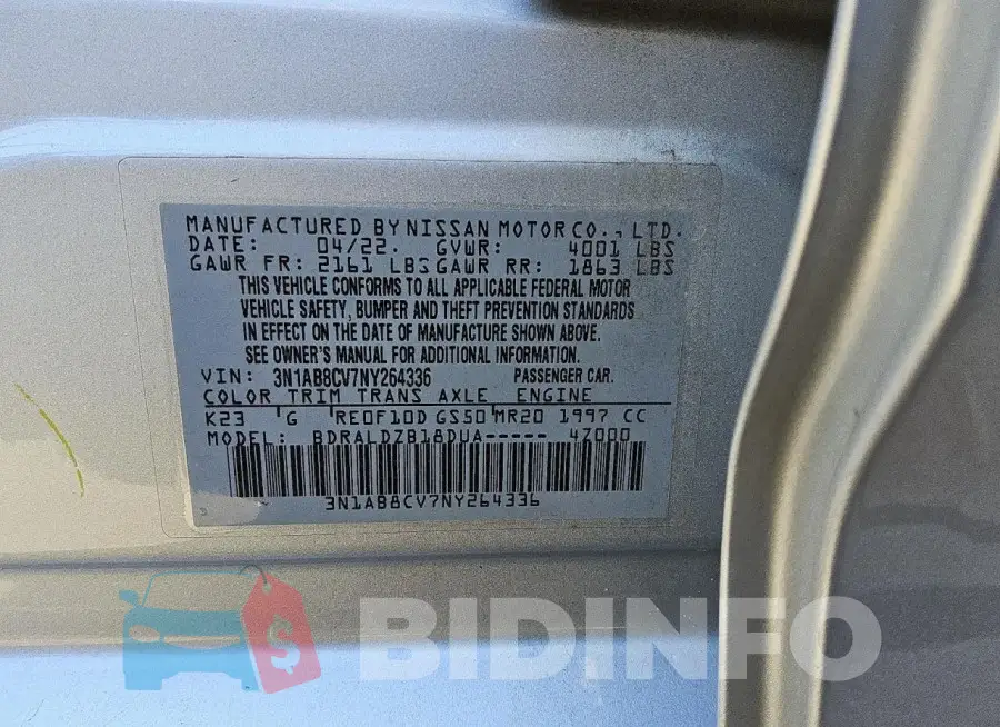 3N1AB8CV7NY264336 Photo# 12