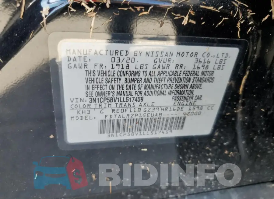 3N1CP5BV1LL517459 Photo# 12