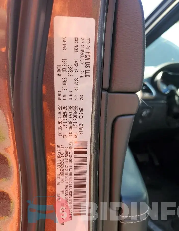 1C4RJFBG2GC495568 Photo# 14