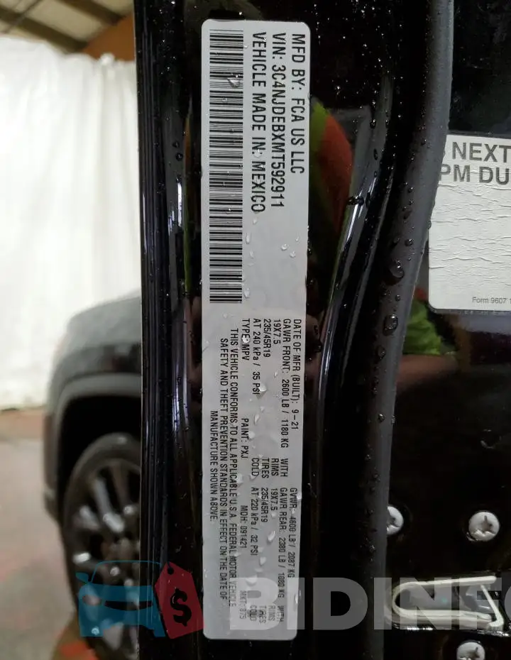 3C4NJDEBXMT592911 Photo# 14
