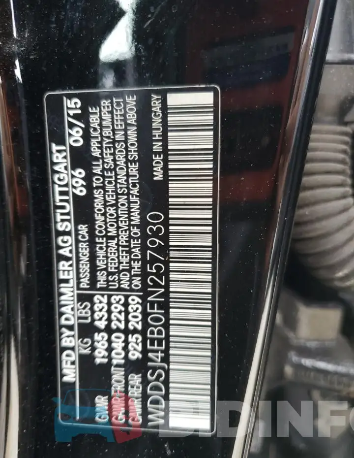 WDDSJ4EB0FN257930 Photo# 13