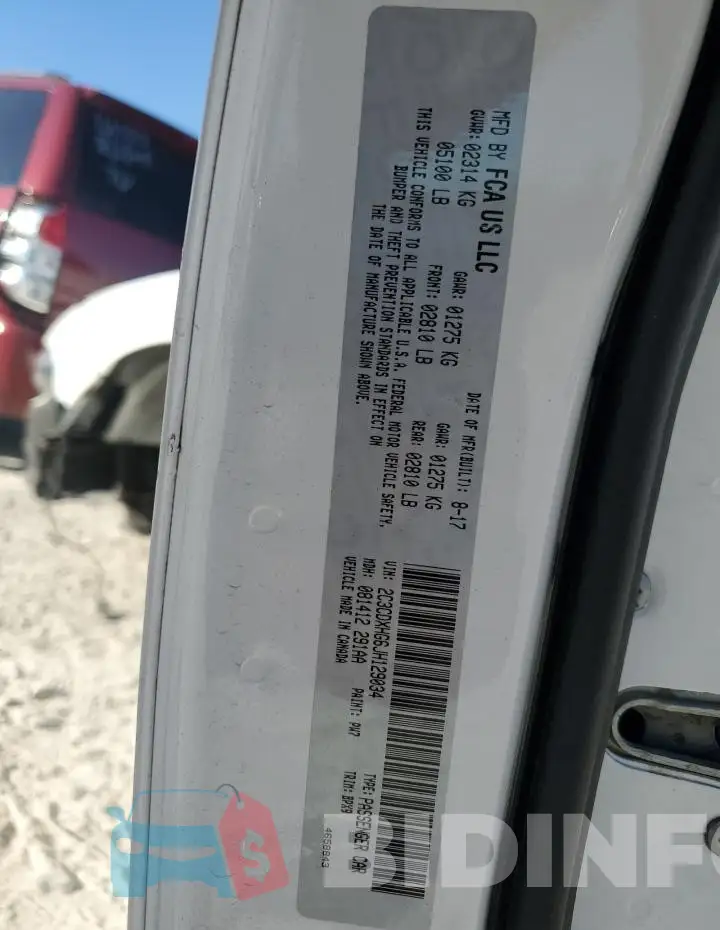 2C3CDXHG6JH129034 Photo# 12