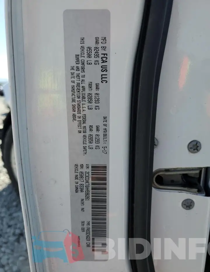 2C3CDXKT6HH596261 Photo# 13