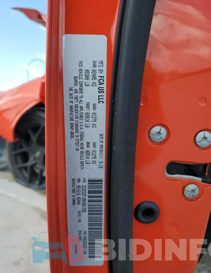 2C3CDZFJ9KH661356 Photo# 13