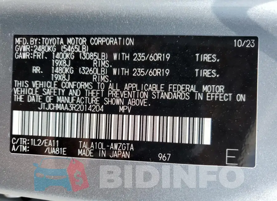 JTJCHMAA3R2014204 Photo# 13