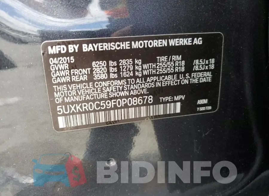 5UXKR0C59F0P08678 Photo# 13