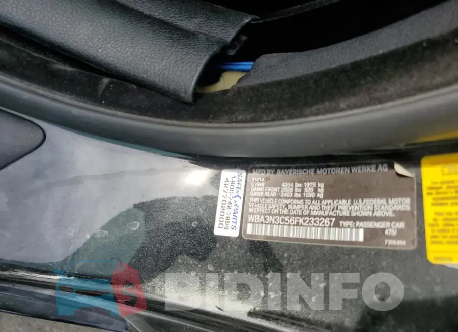 WBA3N3C56FK233267 Photo# 13