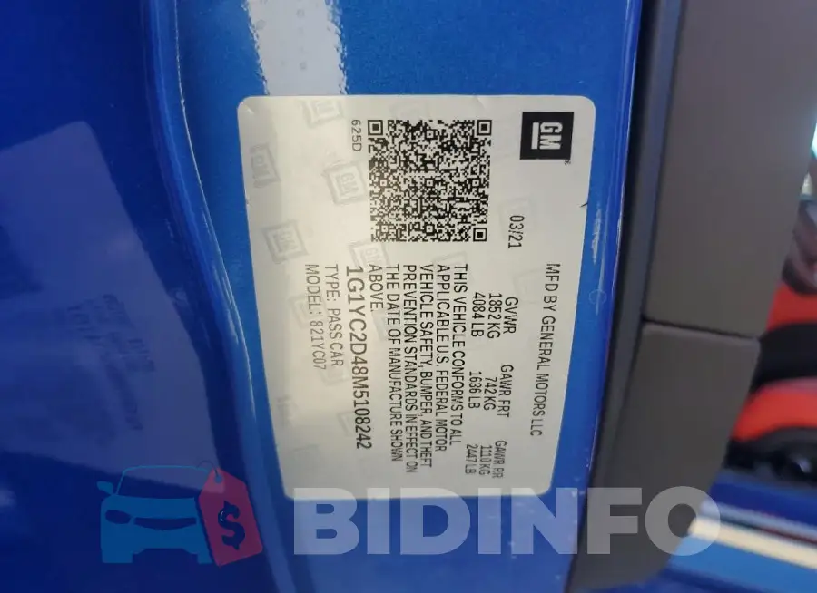 1G1YC2D48M5108242 Photo# 13