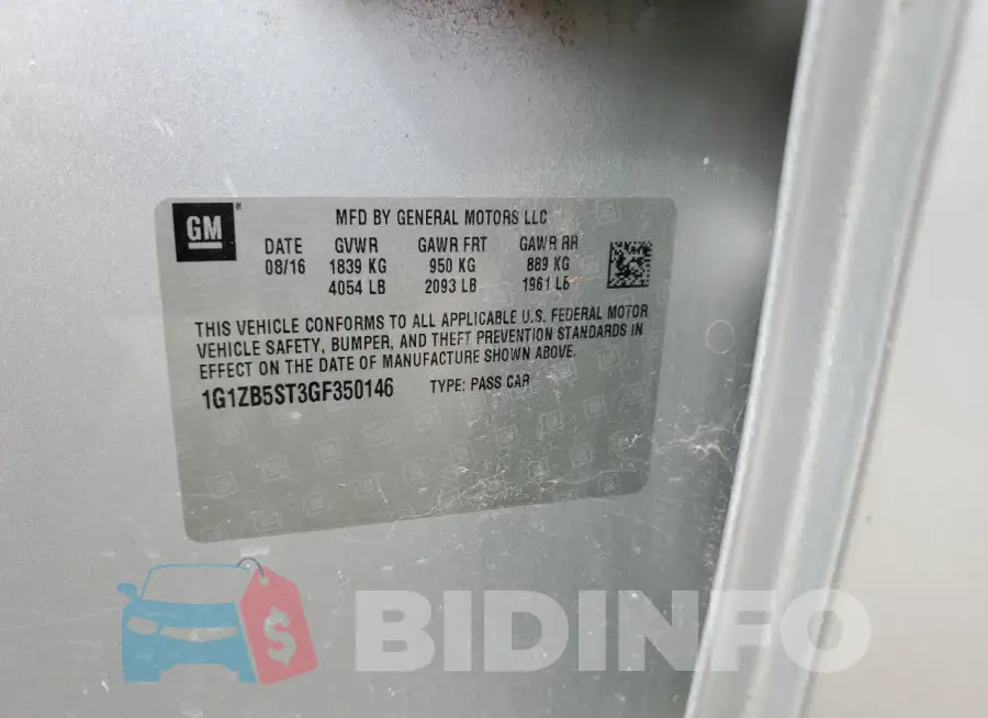1G1ZB5ST3GF350146 Photo# 13