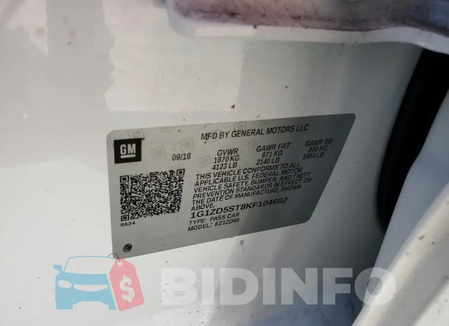 1G1ZD5ST8KF104602 Photo# 12