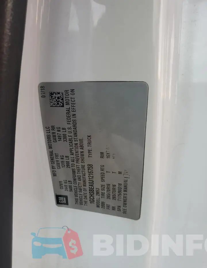 1GCHSBEA0J1216758 Photo# 12