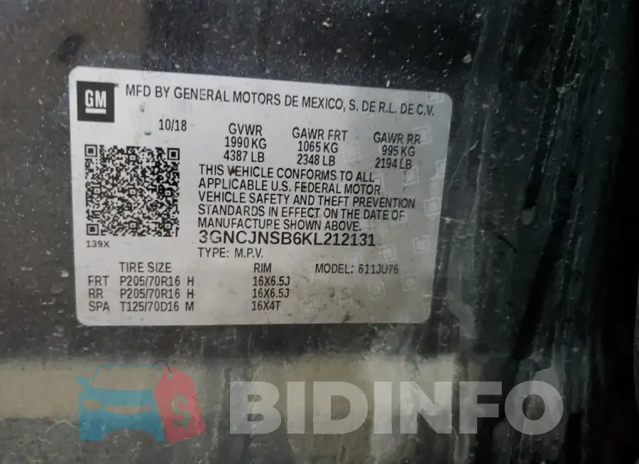 3GNCJNSB6KL212131 Photo# 13