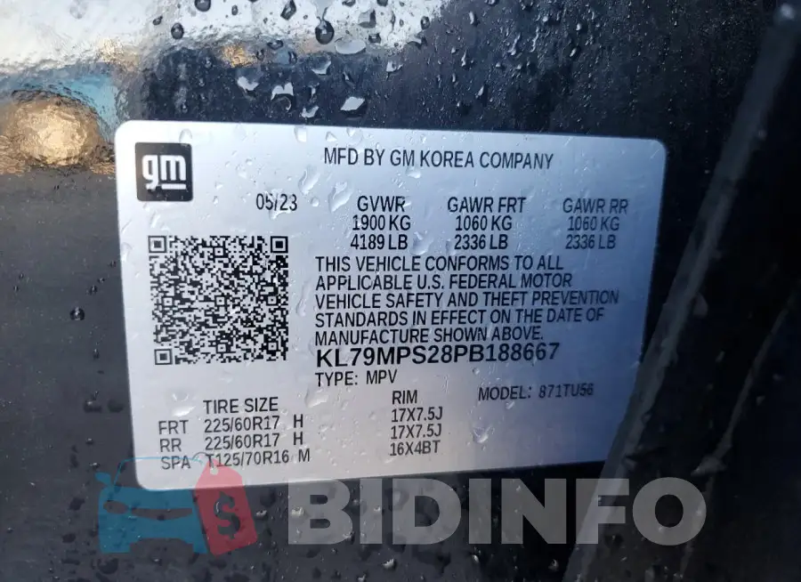 KL79MPS28PB188667 Photo# 13