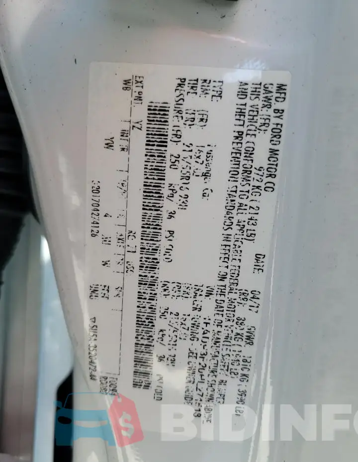 1FADP3F20HL271518 Photo# 13