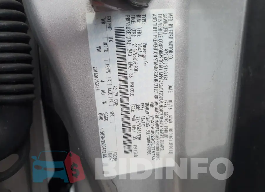 1FADP3K29GL276785 Photo# 13
