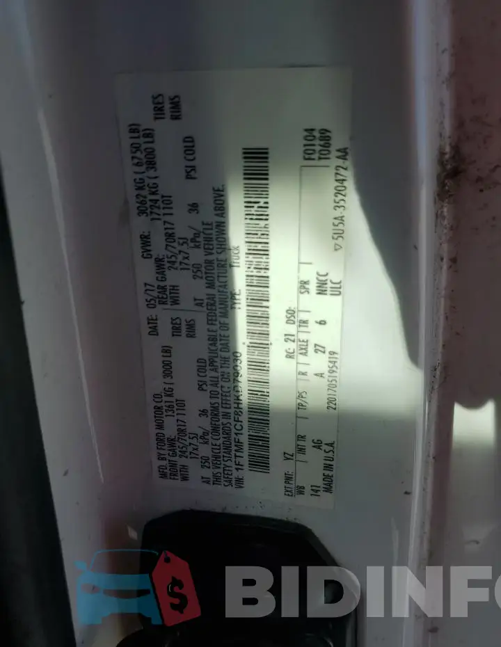 1FTMF1CF8HKD79030 Photo# 12