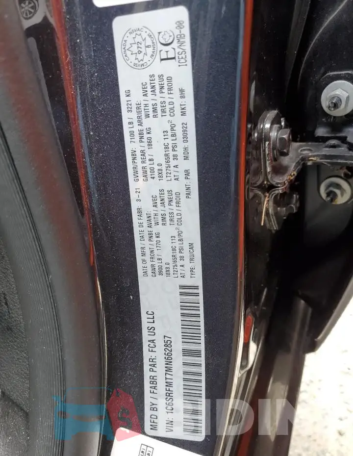 1C6SRFMT7MN662857 Photo# 13
