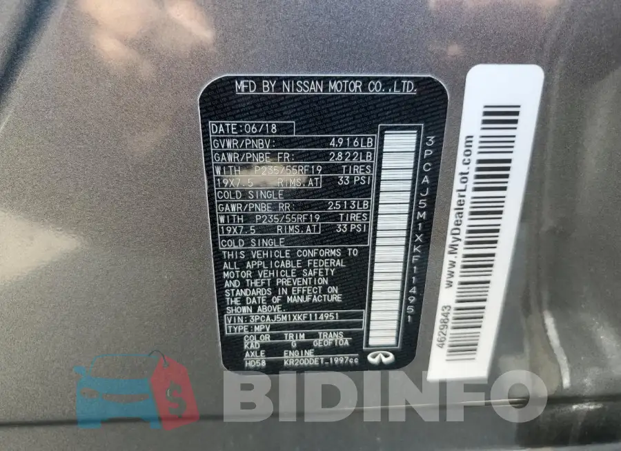 3PCAJ5M1XKF114951 Photo# 13