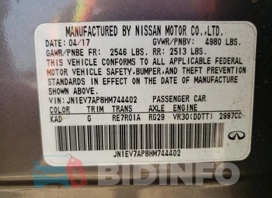 JN1EV7AP8HM744402 Photo# 12