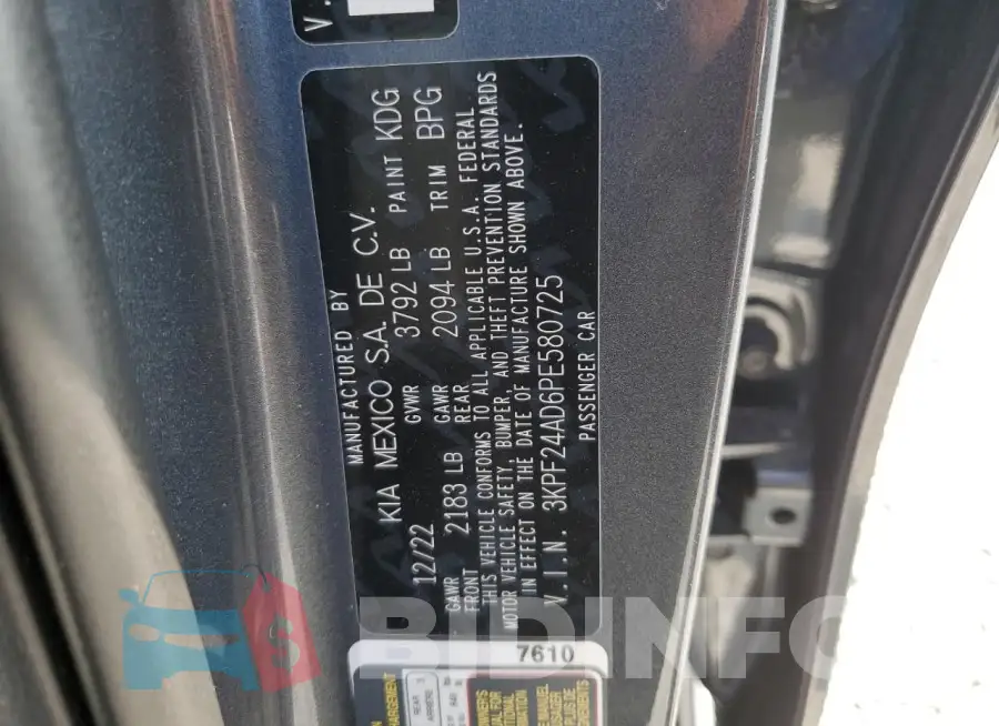 3KPF24AD6PE580725 Photo# 12