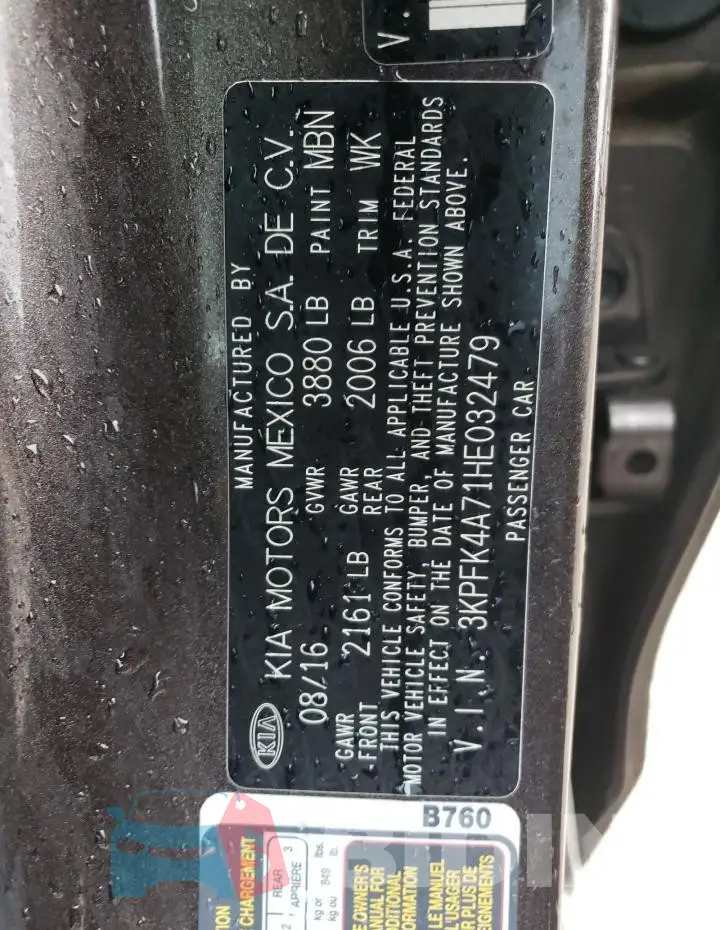 3KPFK4A71HE032479 Photo# 12