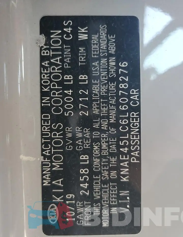 KNAE45LC6L6078276 Photo# 13