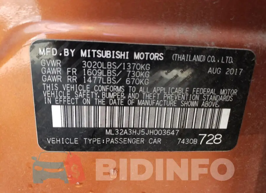ML32A3HJ5JH003647 Photo# 13