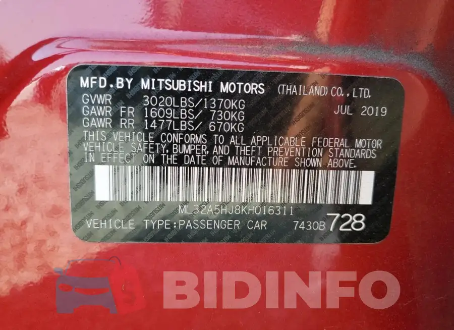ML32A5HJ8KH016311 Photo# 12