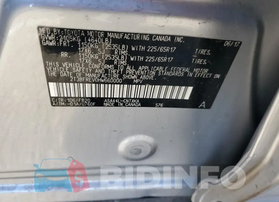2T3BFREV0HW660000 Photo# 13