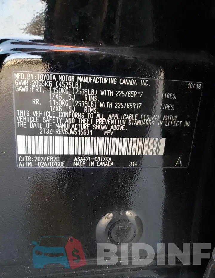 2T3ZFREV6JW515631 Photo# 13