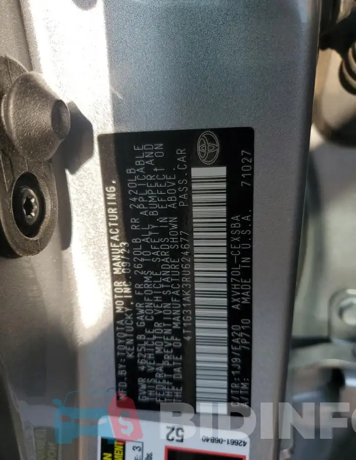 4T1G31AK3RU624677 Photo# 12