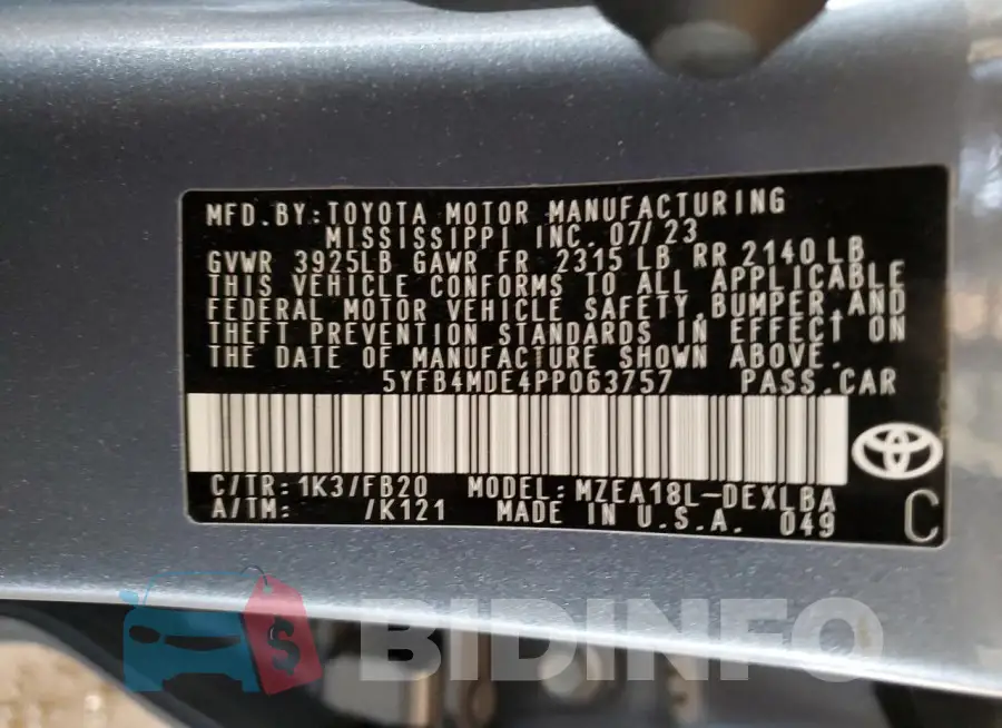 5YFB4MDE4PP063757 Photo# 12