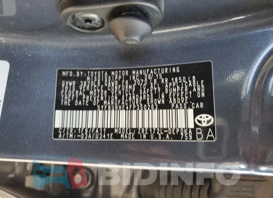 5YFBURHE4FP350263 Photo# 12