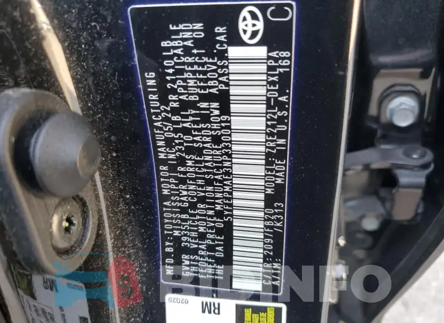 5YFEPMAE3NP330019 Photo# 12