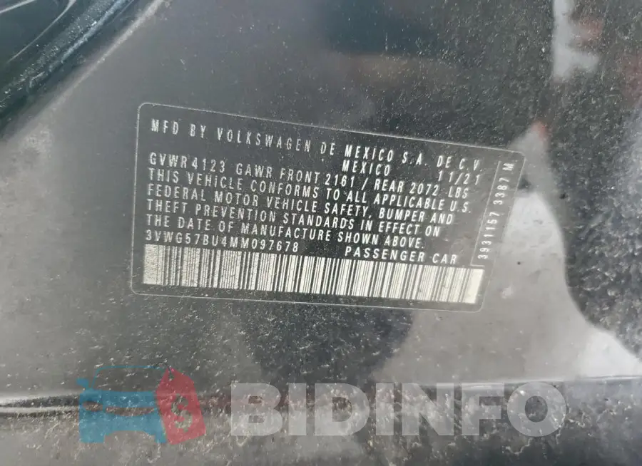 3VWG57BU4MM097678 Photo# 13