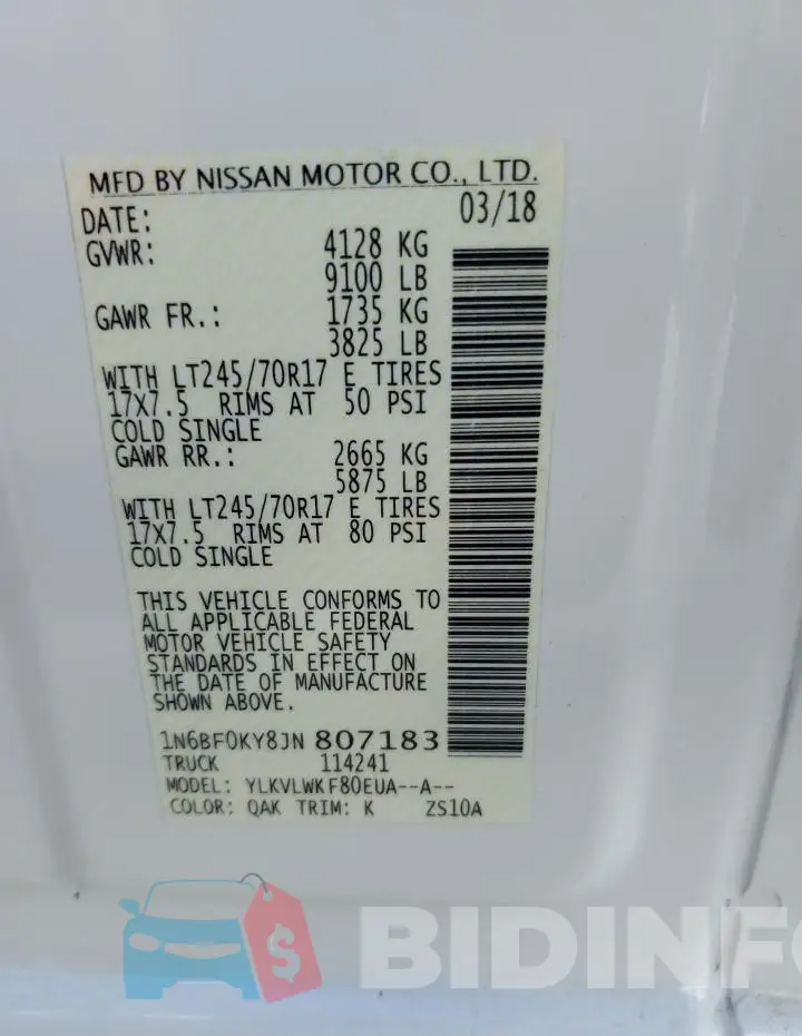 1N6BF0KY8JN807183 Photo# 14